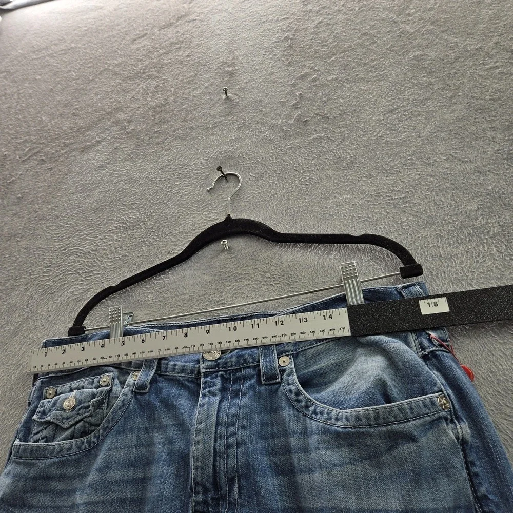 True‎ Religion Men Jeans 36 Blue Denim Ricky Relaxed Straight 32